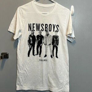 NEWSBOYS MMXXI official concert/tour shirt step into the light white shortsleeve